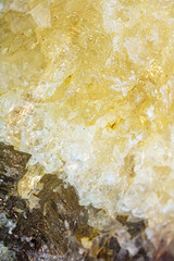 Citrine Yellow Quartz Crystal Stone Close Up