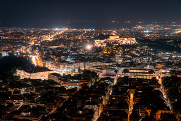 Athen bei Nacht - Griechenland's Hauptstadt 