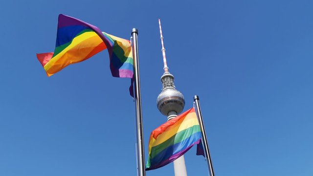 LGBT flags over Berlin