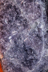 Semi Precious Pink Purple Gemstone Quartz Crystal Close Up