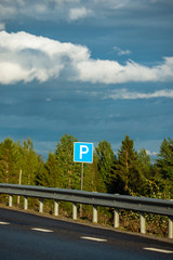 road to the clouds over mountains, j&auml;mtland, sweden