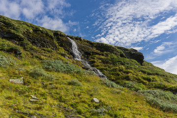 Fototapeta na wymiar Landscape along the Trolltunga hike Norway