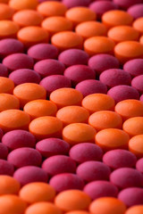 colorful pills healthcare and medicine