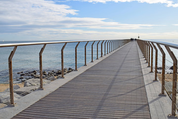 Puente del Petroleo, en Badalona Barcelona