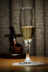 glasse of champagne