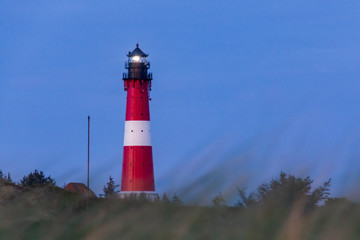 Leuchtturm Hörnum in der Dämmerung