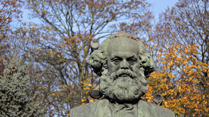 Monument Karl Heinrich Marx - German philosopher, sociologist, economist, writer, poet, political journalist, linguist, public figure