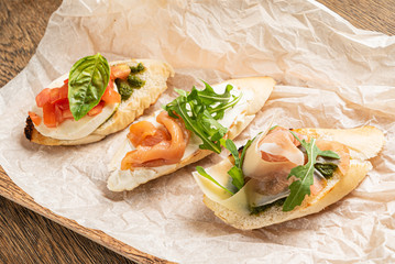 Delicious Healthy Sandwiches.on the Parchment