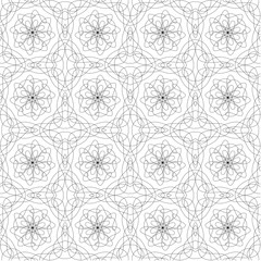 Minimalistic black and white ornament. Ideal background for textiles, paper, phone cases. Art ornament.