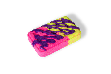 bomb for a bath, waffle, sweetisolated on white background