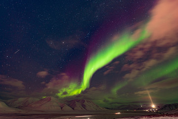 svalbard norway aurora northern lights