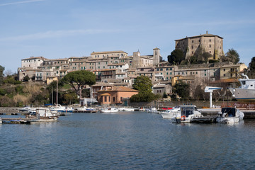 Capodimonte landscape and views, to Bolsena lake, Lazio, Italy