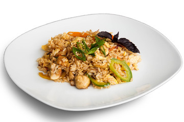 Food on a white background