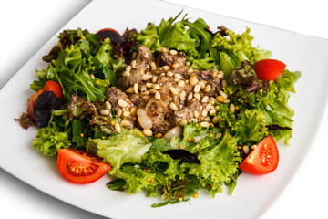 Food on a white background