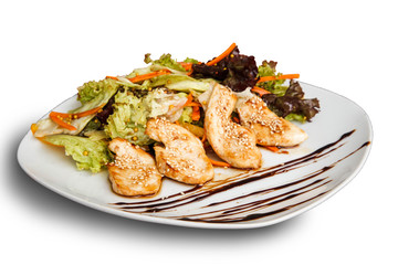 Food on a white background