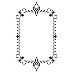 vector image, decorative ornamental frame, original design