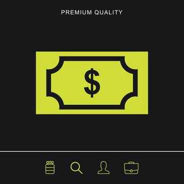 Money icon for web and mobile