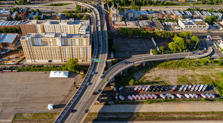 Aerial view of the Bronx, New York City