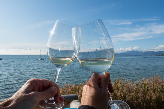 week end on garda lake, autumn season, cold but sunny and beautiful