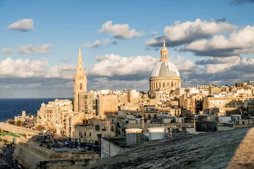 Deurstickers Valletta historical skyline © Stephan Strange