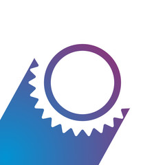 Gear Icon Flat Style Сogwheel Vector Technology