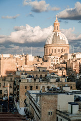 Fototapeta na wymiar Valletta historical skyline