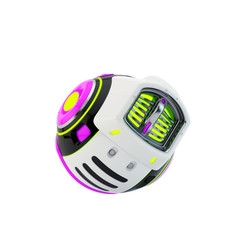 Smart robotic gadget, aerial toy 3d rendering