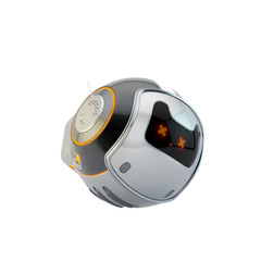 Fototapeta premium Smart robotic gadget, aerial toy 3d rendering