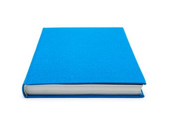 blue book isolated on white background