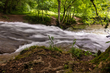 Wasserfall im Lautertal auf der Schwäbischen Alb