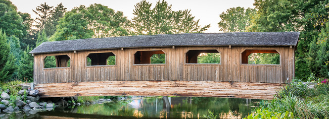 Wooden Covered Bridge.