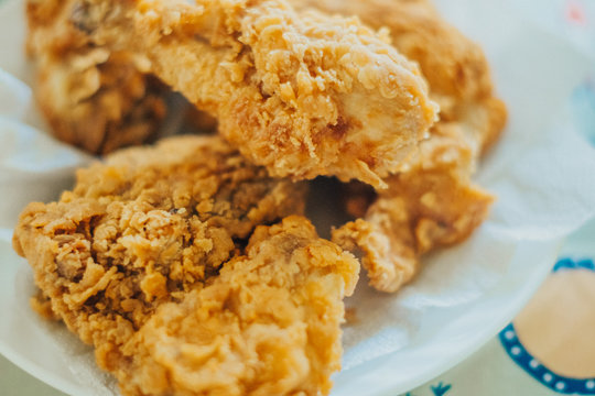 frying "galeto" a common type fried chicken dish traditionally made in Brazil