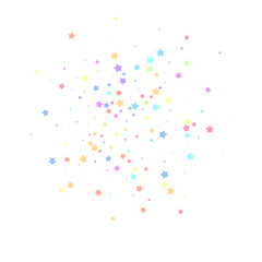 Festive confetti. Celebration stars. Colorful star