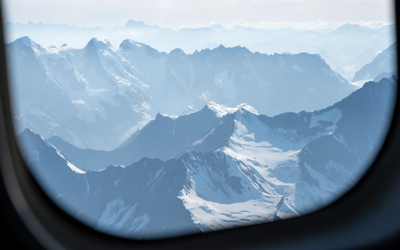 Alaska Mountains Denali National Park View Airplane