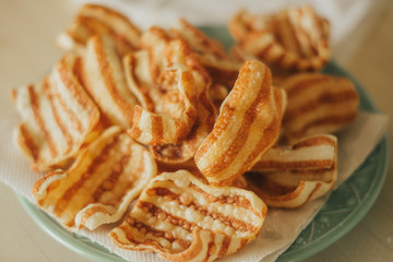 Pellets For Frying Snack Bacon Fried Biscuit Skin Wheat