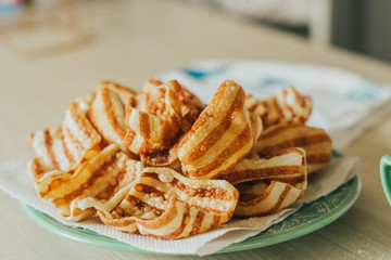 Pellets For Frying Snack Bacon Fried Biscuit Skin Wheat