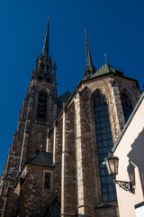 Fototapeta na wymiar Cathedral of Saints Peter and Paul in Brno in the Czech Republic