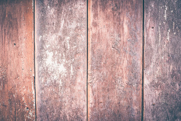 Old wooden background with vertical boards. Detailed background photo texture. Empty Design Template.