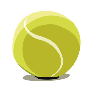 Tennis ball vector illustration isolated