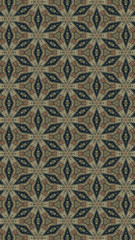 Seamless Pattern (Triangle shapes, White Star Light on Blue Textile Pattern)