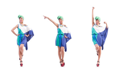 Obraz premium Girl preparing for summer vacation