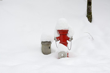 Red hydrant