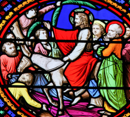 Stained Glass in Notre-Dame-des-flots, Le Havre - Palm Sunday - 301649923
