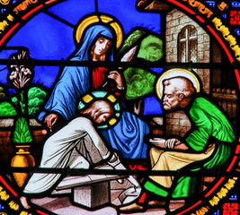 Stained Glass in Notre-Dame-des-flots, Le Havre © jorisvo