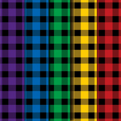 Buffalo plaid lumberjack tartan seamless pattern in vector format.