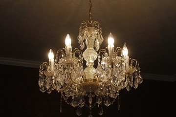 candles on black background