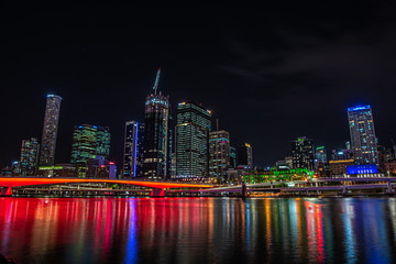 Naklejka premium 20191002 Brisbane city at night