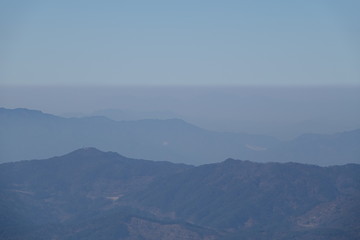 Fototapeta premium The mountain at the winter