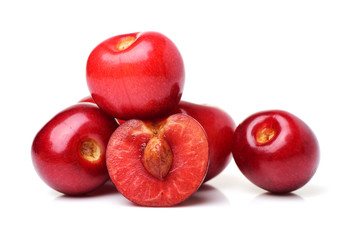 Cherry isolated on white background