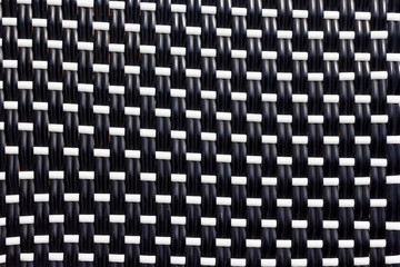 white black plastic woven textured